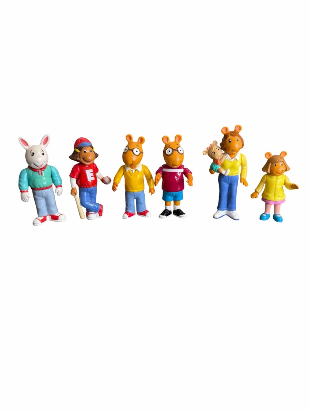Hasbro Arthur Family Figures PVC Toy Lot 1996 1997 Vintage 6 Piece Set